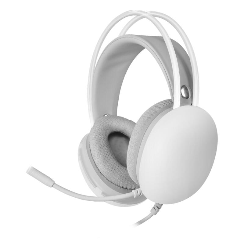 Mars Gaming MH-GLOW - 360º Chroma RGB Gaming Headphones White