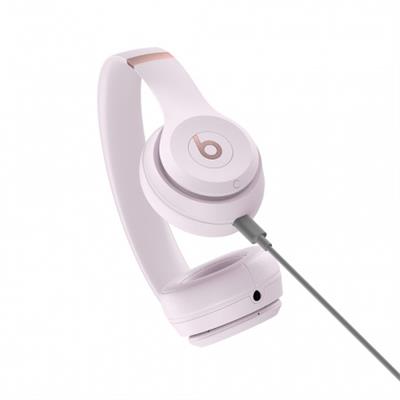 Beats Solo4 On-Ear - Auriculares Inalámbricos Bluetooth con Micrófono - Rosa Nube