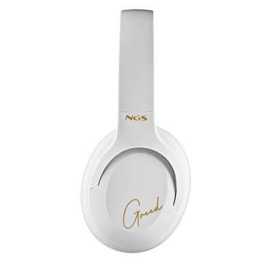 NGS Artica Greed White - Auriculares Bluetooth Blancos