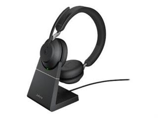 Jabra Evolve2 65 - Auriculares Inalámbricos Negros + Soporte de Carga USB-C Todos los auriculares | JABRA