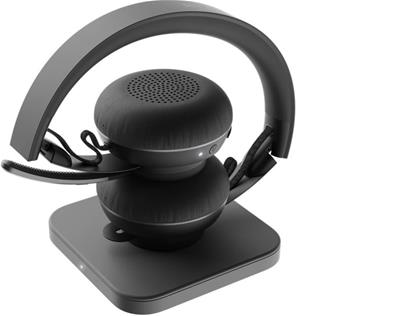 Logitech Zone Wireless Plus Teams - Auriculares Inalámbricos con ANC Grafito