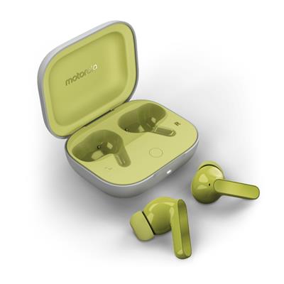 Motorola Moto Buds Green Banana - Auriculares Inalámbricos con Estuche de Carga Verde Todos los auriculares | MOTOROLA