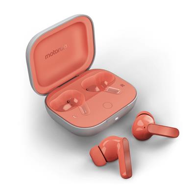 Motorola Moto Buds Peach Pink - Auriculares Inalámbricos con Estuche de Carga Rosa Todos los auriculares | MOTOROLA