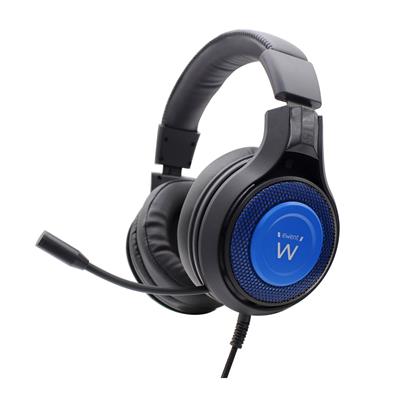 Ewent PL3322 - Auriculares Gaming con Cable Negro/Azul