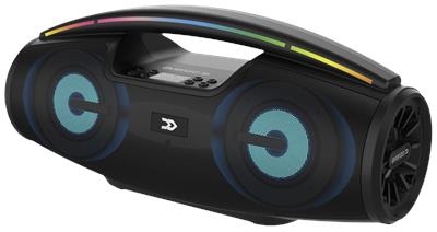 Avenzo AV-SP3502B Boombox - Altavoz Bluetooth RGB 20W Negro