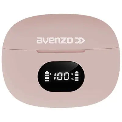 Avenzo AV-TW5010P - Auriculares Bluetooth TWS Rosas