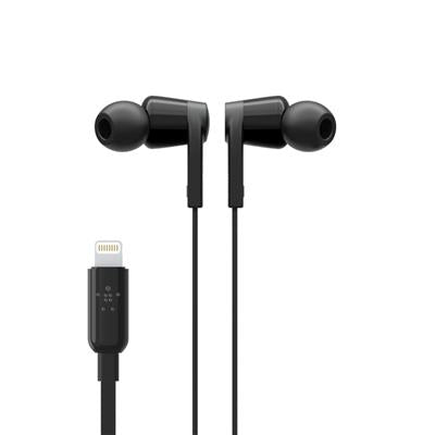 Belkin Rockstar - Auriculares Lightning para Apple Negros Todos los auriculares | BELKIN