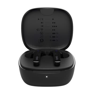 Belkin SoundForm Motion - Auriculares Bluetooth Negros Todos los auriculares | BELKIN