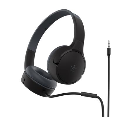 Belkin SoundForm Mini - Auriculares Infantiles con Jack 3.5mm Negro Todos los auriculares | BELKIN