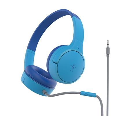 Belkin SoundForm Mini - Auriculares Infantiles con Jack 3.5mm Azul