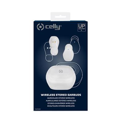 Celly FLIP2 - Auriculares Intraurales Bluetooth TWS Blancos