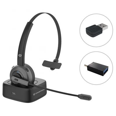 Conceptronic Polona 03BDA - Auricular Inalámbrico Bluetooth con Estación de Carga y Adaptador Todos los auriculares | CONCEPTRONIC