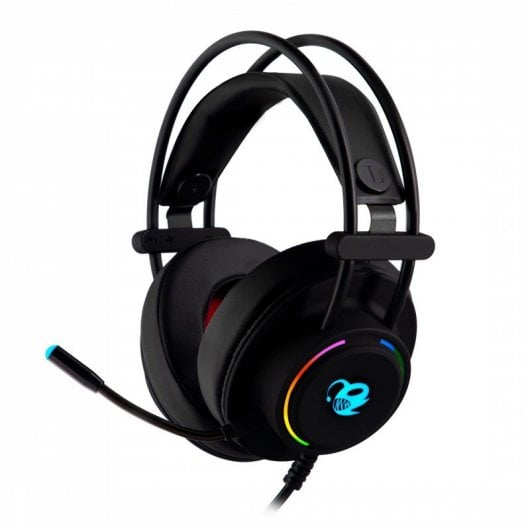 Deepgaming DeepLighting - Auriculares Gaming con Micrófono e Iluminación LED Negros