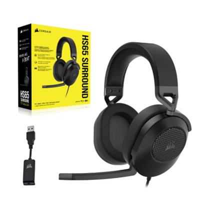 Corsair HS65 Surround - Auriculares Gaming Multiplataforma 7.1 Negros Todos los auriculares | CORSAIR