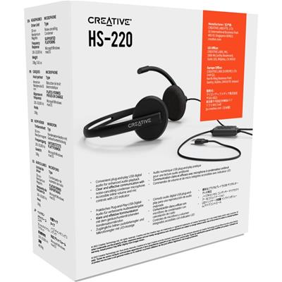 Creative Labs HS-220 - Auriculares USB con Micrófono