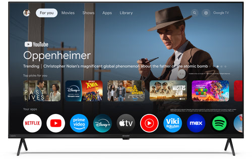 TV QLED Sharp 43" 43HP5265E 4K UHD, Google TV, Dolby Vision, Smart TV