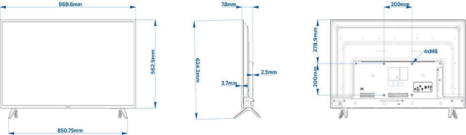 TV Philips MediaSuite 43HFL5114/12 43" LED FullHD - Modelo Profesional para Hoteles Televisores | Philips