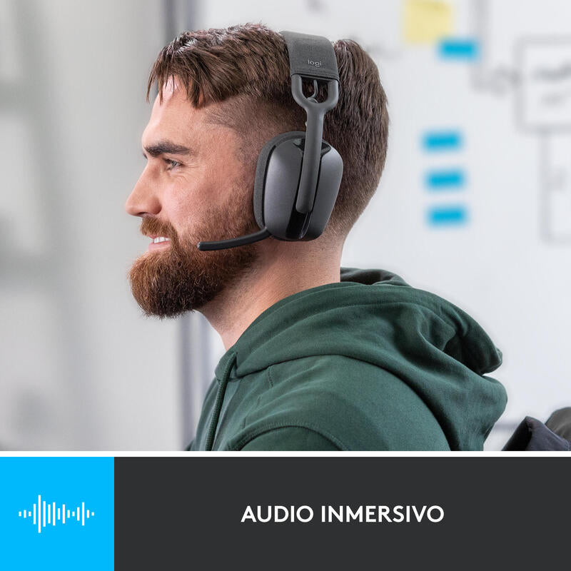 Logitech Zone Vibe 100 - Auriculares Inalámbricos Grafito Todos los auriculares | Logitech
