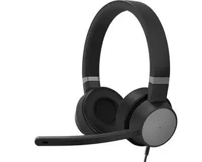 Lenovo Go Wired ANC MS Teams - Auriculares con Cancelación de Ruido USB Negros