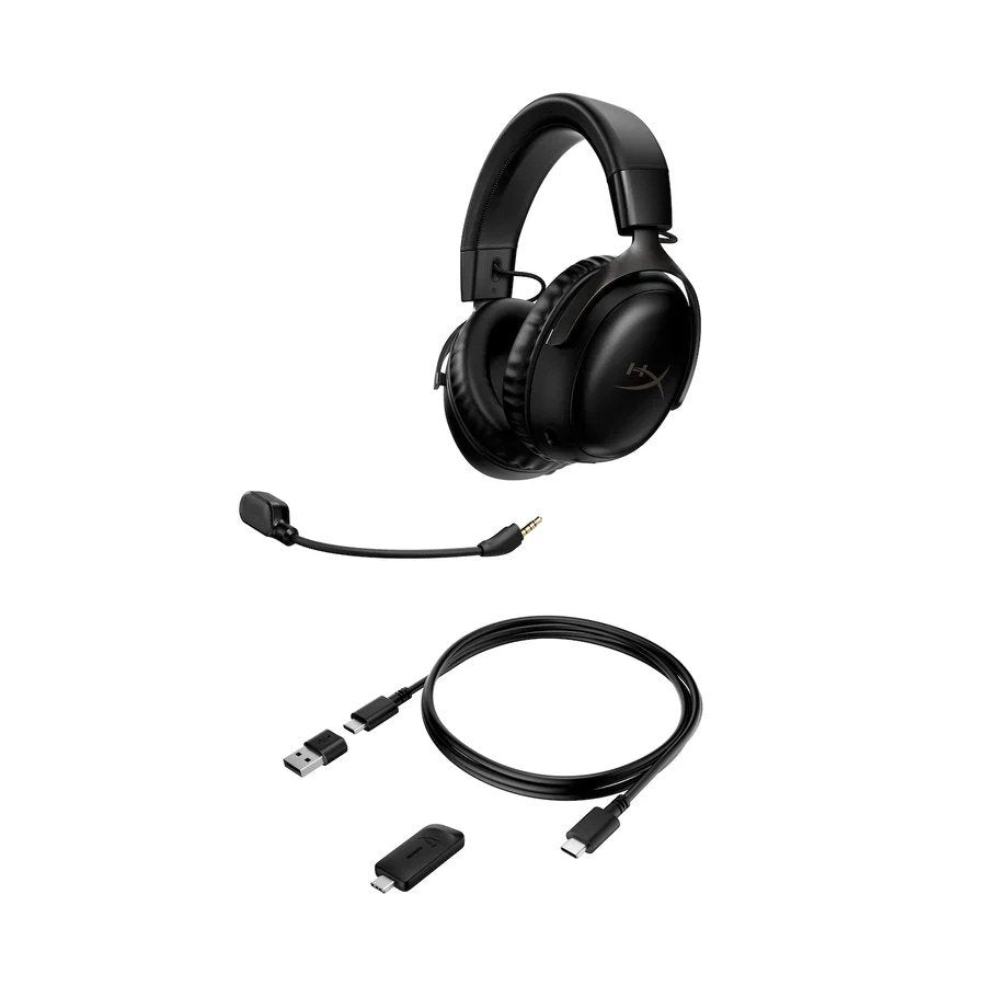 HyperX Cloud III Wireless - Auriculares Gaming Inalámbricos Negros