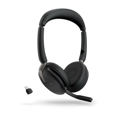 Jabra Evolve2 65 Flex Link380c MS Stereo - Auriculares Diadema Bluetooth para Oficina/Centro de llamadas Negro Todos los auriculares | JABRA