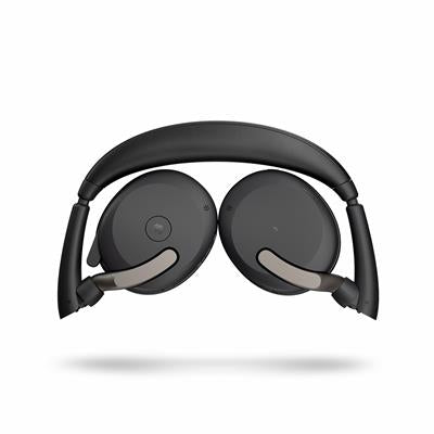 Jabra Evolve2 65 Flex Link380c MS Stereo - Auriculares Diadema Bluetooth para Oficina/Centro de llamadas Negro