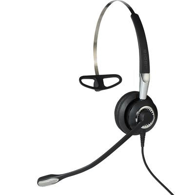 Jabra Biz 2400 II QD Mono NC 3-in-1 Wideband - Auricular Monoaural con Micrófono Negro