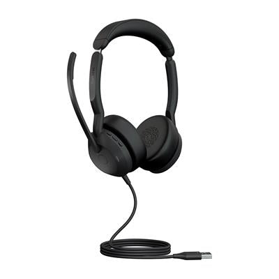 Jabra Evolve2 50 USB-A UC Stereo - Auriculares con Cable USB-A para Oficina/Centro de llamadas Negros Todos los auriculares | JABRA