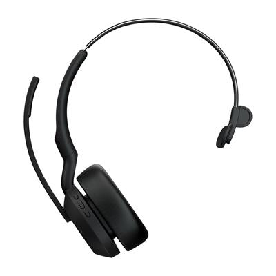 Jabra Evolve2 55 Link380a MS Mono - Auriculares Bluetooth para Oficina/Centro de llamadas Negros