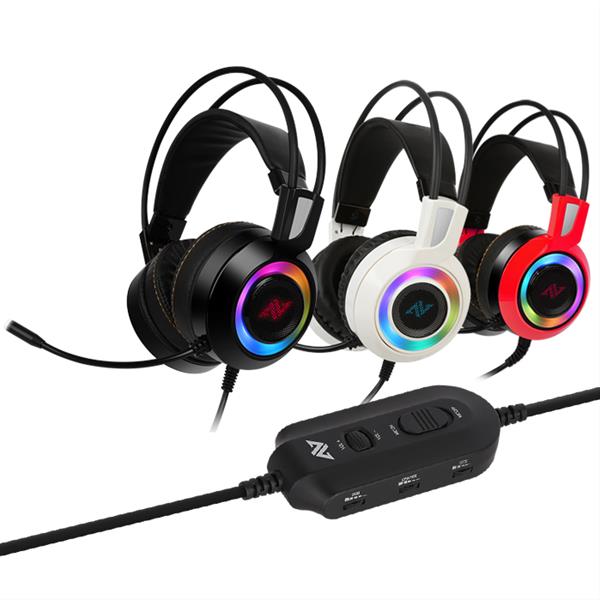 Abkoncore Ch60 - Auriculares Gaming Negros 7.1 Rgb Led