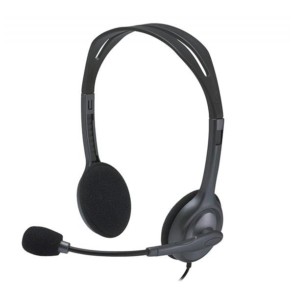 Logitech H111 - Auriculares Con Microfono y Jack 3.5 Gris