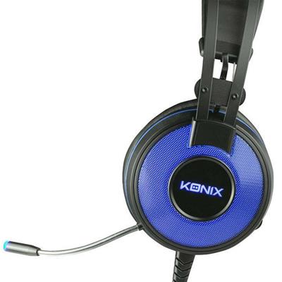 Konix Mythics PS-700 - Auriculares Gaming 7.1 para PS4 Negro/Azul Todos los auriculares | KONIX