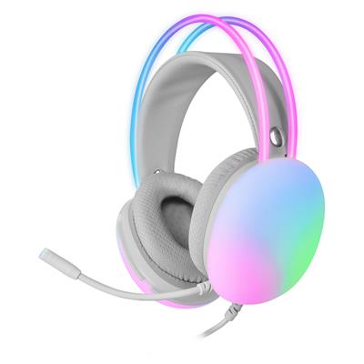 Mars Gaming MH-GLOW - Auriculares Gaming 360º Chroma RGB Rosa