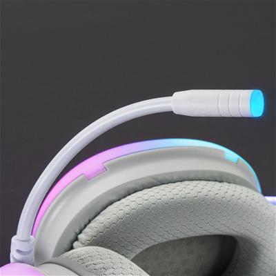 Mars Gaming MH-GLOW - Auriculares Gaming 360º Chroma RGB Rosa