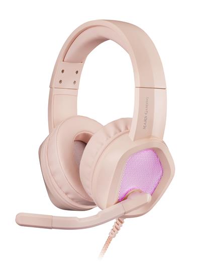 Mars Gaming MH320P - Auriculares Gaming RGB con Cable Rosa Todos los auriculares | MARS GAMING