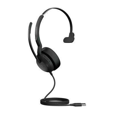 Jabra Evolve2 50 USB-A UC Mono - Auricular Diadema para Oficina/Centro de Llamadas Negro Todos los auriculares | JABRA