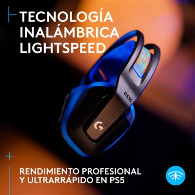 Logitech G G535 LIGHTSPEED - Auriculares Gaming Inalámbricos para PS4/PS5/PC con Micrófono Negro Todos los auriculares | Logitech