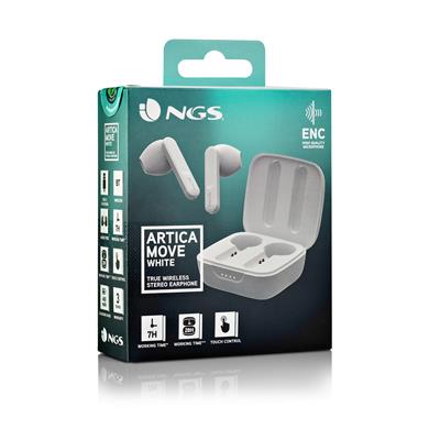 NGS Artica Move White - Auriculares Intraurales Bluetooth 5.3 Blancos Todos los auriculares | NGS