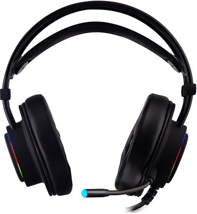 Deepgaming DeepLighting - Auriculares Gaming con Micrófono e Iluminación LED Negros