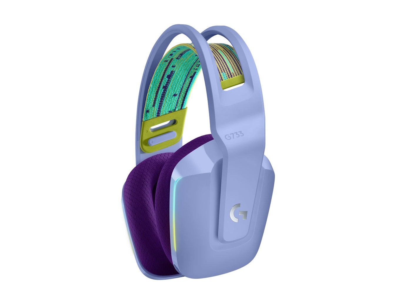 Logitech G733 Lightspeed RGB - Cuffie con Microfono Wireless Gaming Lilla
