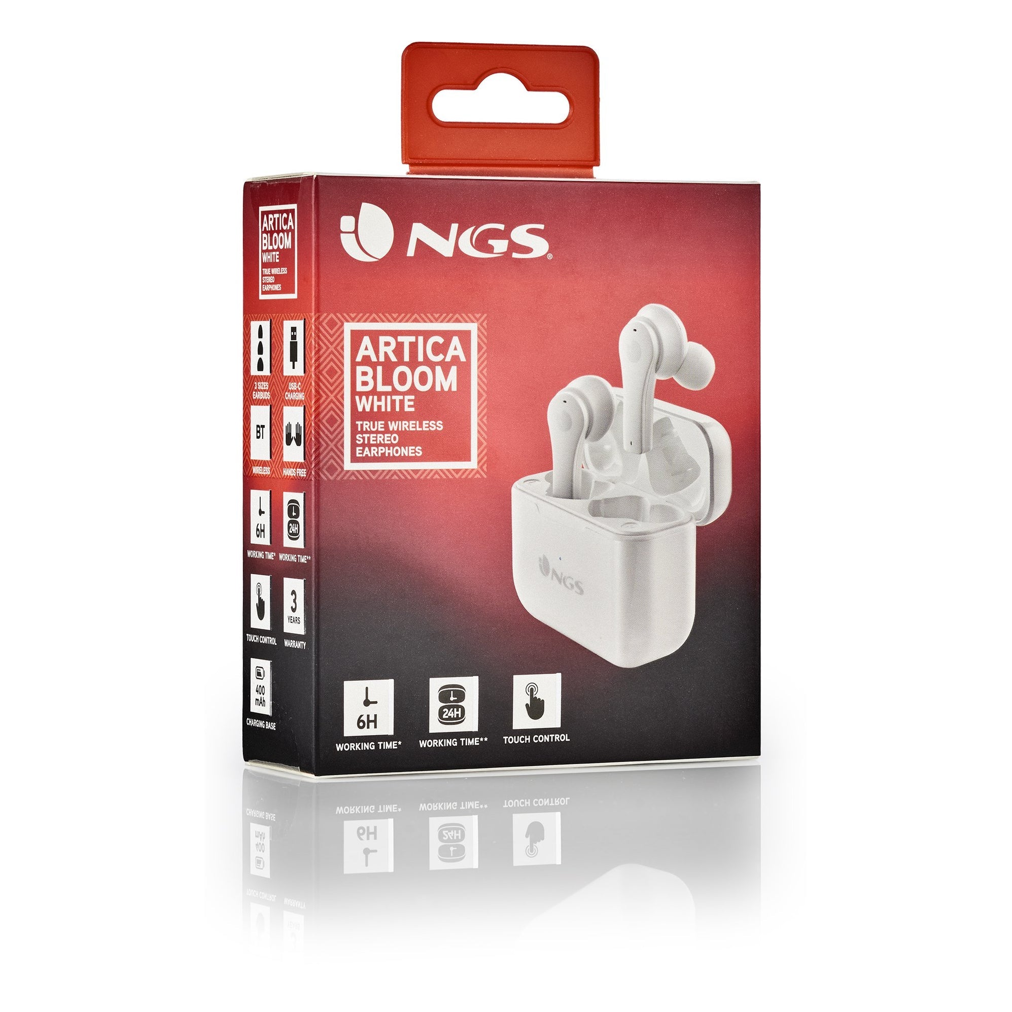 NGS Artica Bloom - Auriculares Intraurales Bluetooth TWS Blancos Todos los auriculares | NGS
