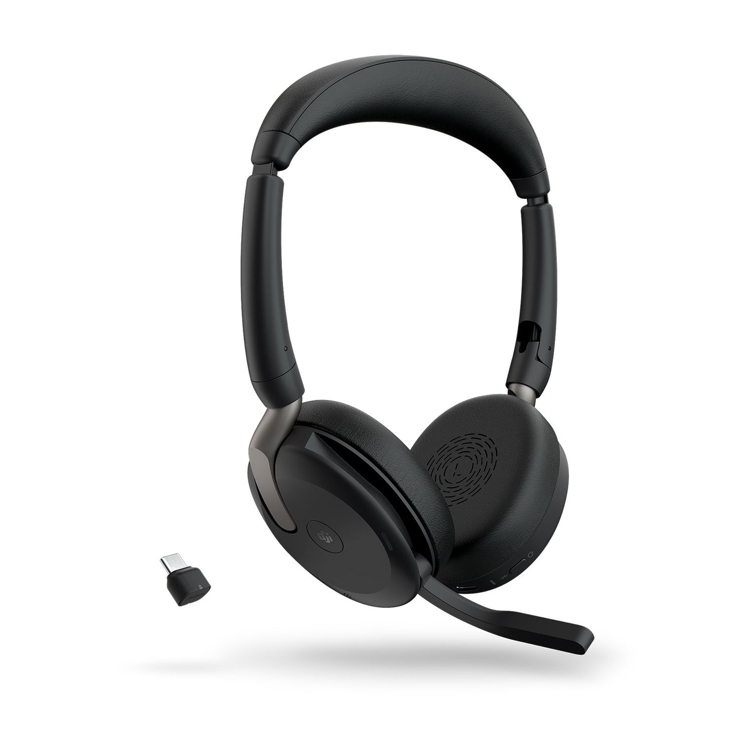 Jabra Evolve2 65 Flex Link380c MS Stereo - Auriculares Diadema Bluetooth para Oficina/Centro de llamadas Negro Todos los auriculares | JABRA