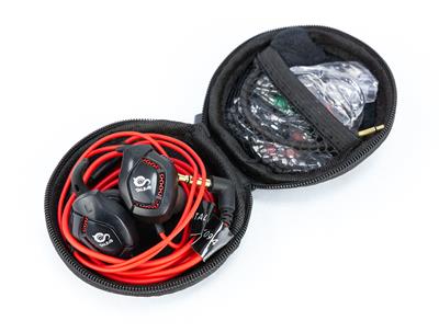 Talius Rex - Auriculares Intraurales Gaming con Cable Rojo/Negro