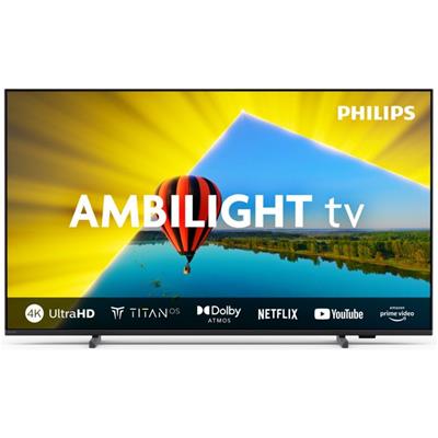 TV Philips 55" 55PUS8079/12 Smart TV, LED Ultra HD 4K, Titan OS, Ambilight, Dolby Atmos Televisores | PHILIPS